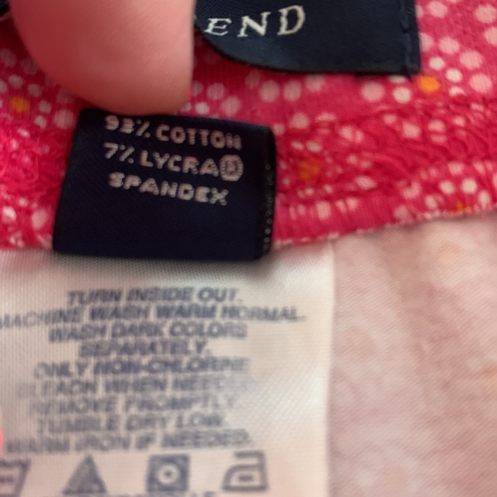 Land’s End Pink Elastic Waist Shorts 4 - Picture 4 of 9